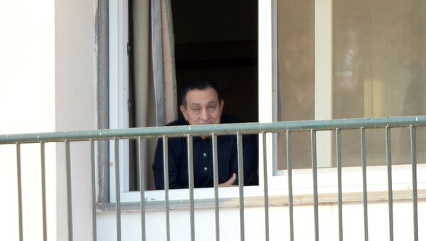 Hosni Mubarak no Hospital Militar do Cairo em 4 de maio de 2015 - Sputnik Brasil