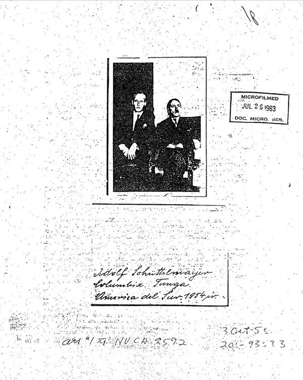 Foto anexada aos arquivos da CIA sobre a suposta presença de Hitler na América do Sul - Sputnik Brasil