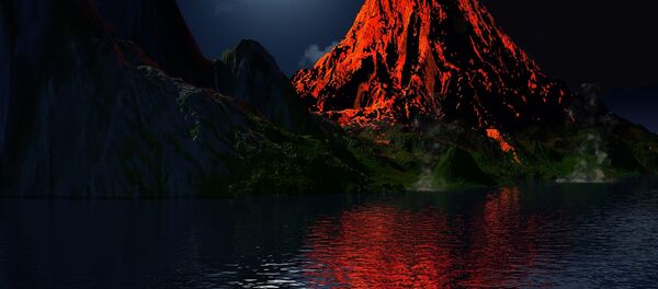 Vulcão em erupção - Sputnik Brasil