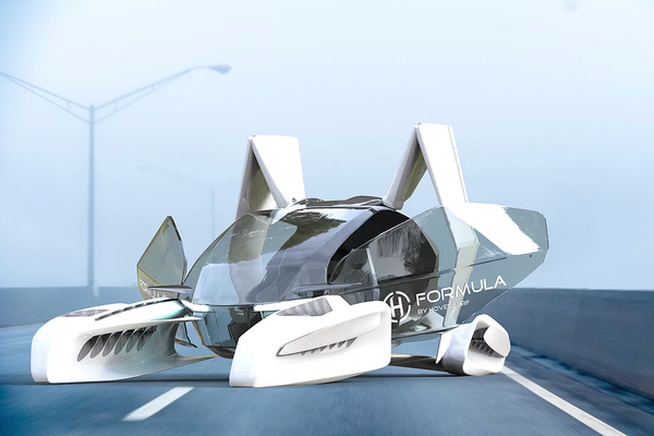 Apresentação do novo carro voador Formula da empresa russa Hoversurf - Sputnik Brasil