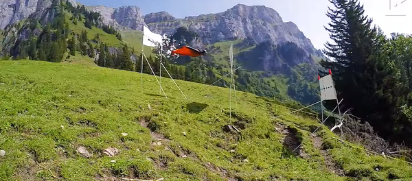 Salto de base jumping com obstáculos de Sven Ugau - Sputnik Brasil