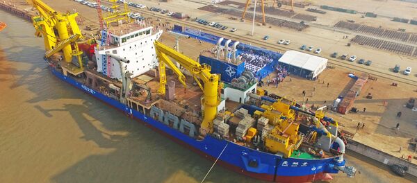 Tian Kun Hao, navio de dragagem chinês - Sputnik Brasil