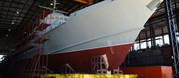 Primeiro navio de mísseis ligeiro produzido em série Taifun do projeto 22800 - Sputnik Brasil