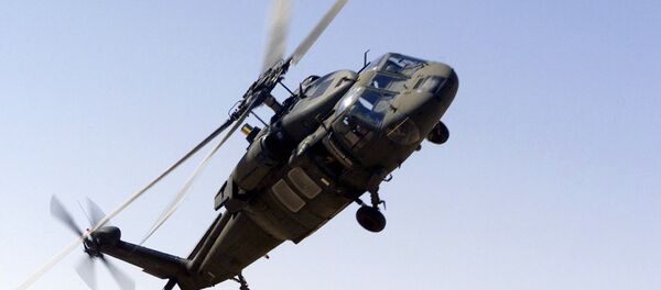 UH-60 Blackhawk helicopter of the Saudi-led Arab coalition. (File) UH-60 Blackhawk helicopter of the Saudi-led Arab coalition. (File) - Sputnik Brasil