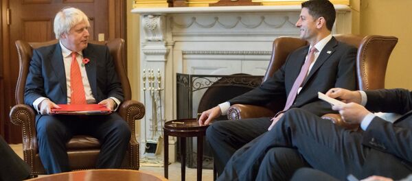 Boris Johnson se encontra com Paul Ryan em Washington - Sputnik Brasil