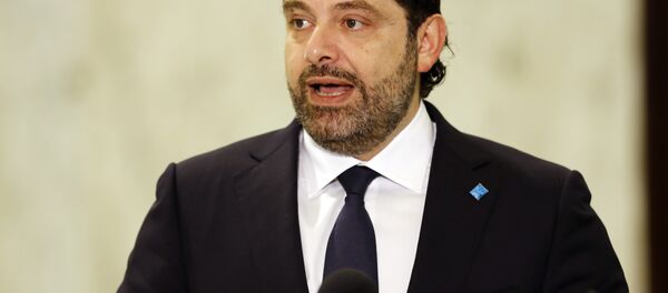 Saad Hariri falando com jornalistas depois de ser nomeado premiê libanês, novembro de 2016 - Sputnik Brasil