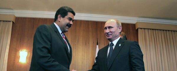 Presidentes da Venezuela, Nicolas Maduro, e da Rússia, Vladimir Putin - Sputnik Brasil