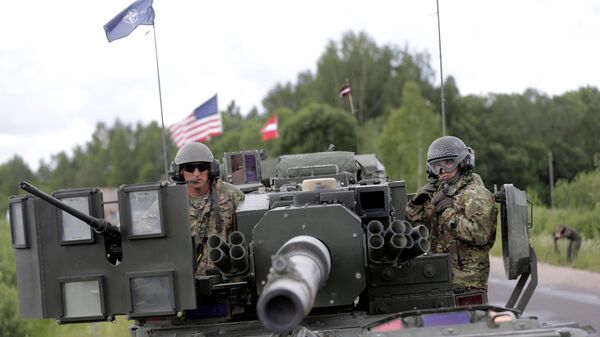 As forças da OTAN na Letônia - Sputnik Brasil