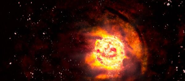 Estrela ardente (imagem artística) - Sputnik Brasil