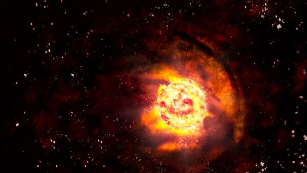 Estrela ardente (imagem artística) - Sputnik Brasil