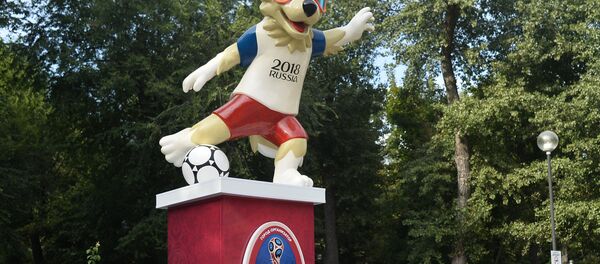 Mascote da Copa 2018 na Rússia na cidade de Rostov-no-Don - Sputnik Brasil