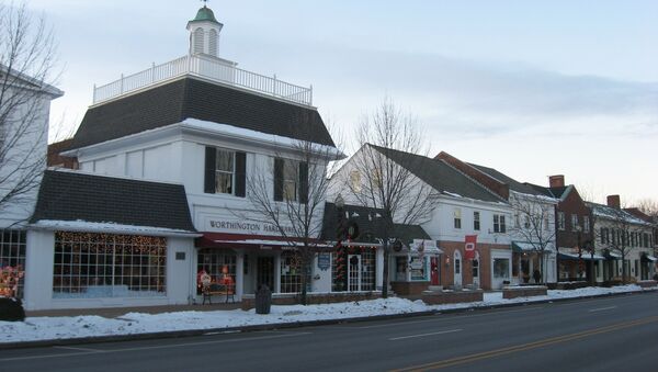 Casas no centro de Worthington, Ohio, EUA - Sputnik Brasil