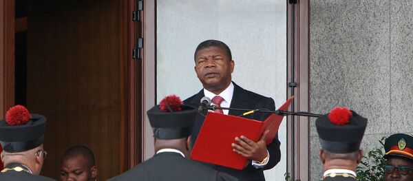 João Lourenço durante a cerimônia da sua posse como presidente de Angola, 26 de setembro de 2017 - Sputnik Brasil