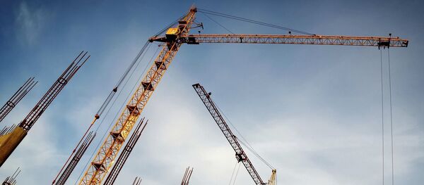 Um guindaste de construção (foto referencial) - Sputnik Brasil