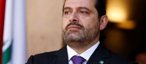 Lebanon's Prime Minister Saad al-Hariri is seen at the governmental palace in Beirut, Lebanon October 24, 2017 - Sputnik Brasil