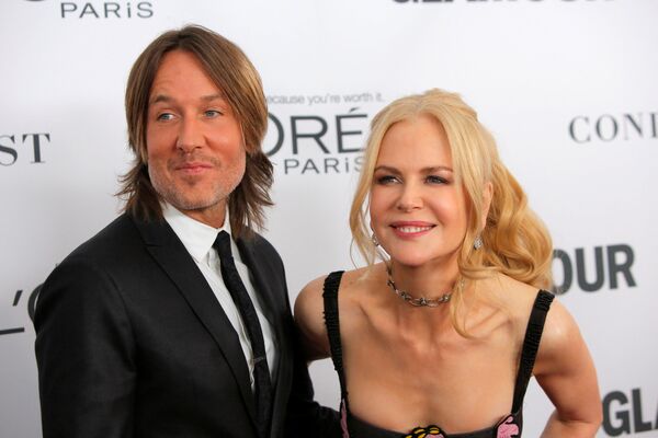 Cantor australiano Keith Urban com famosa atriz Nicole Kidman - Sputnik Brasil