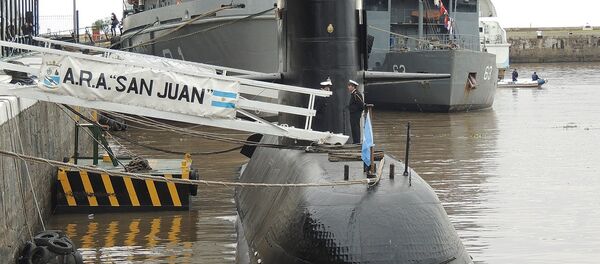 Submarino ARA San Juan em maio de 2017 Submarino ARA San Juan em maio de 2017 - Sputnik Brasil