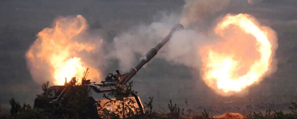 Peça de artilharia autopropulsada Msta-S - Sputnik Brasil