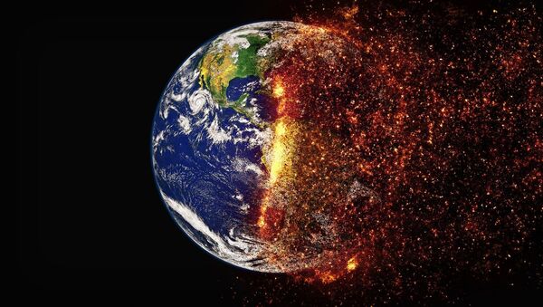 A Terra atingida por uma catástrofe (apresentação artística) - Sputnik Brasil