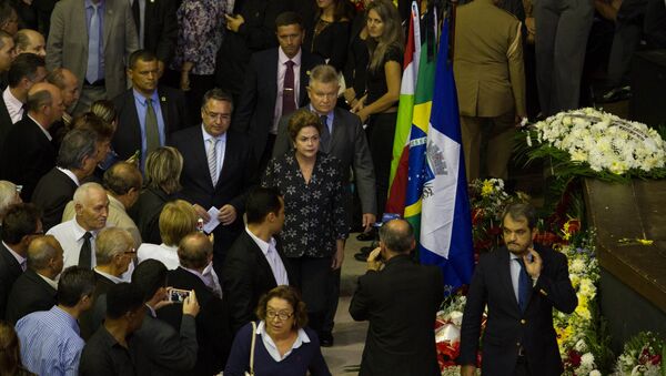 Velório do senador Luiz Henrique da Silveira, em Joinville (SC) - Sputnik Brasil