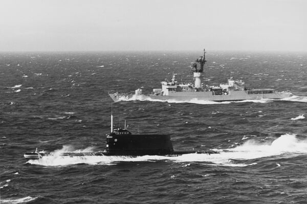 Um submarino da classe 629, da mesma classe que o K-129 - Sputnik Brasil