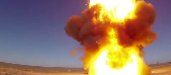 Lançamento do míssil renovado A-135 do sistema de defesa antiaérea, no polígono cazaque de Sary-Shagan Lançamento do míssil renovado A-135 do sistema de defesa antiaérea, no polígono cazaque de Sary-Shagan - Sputnik Brasil