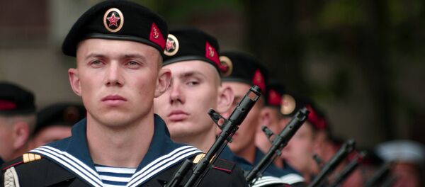 O Corpo de Fuzileiros Navais da Marinha russa - Sputnik Brasil