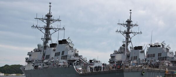 O destróier de mísseis guiados USS Fitzgerald da Marinha dos EUA (foto de arquivo) - Sputnik Brasil