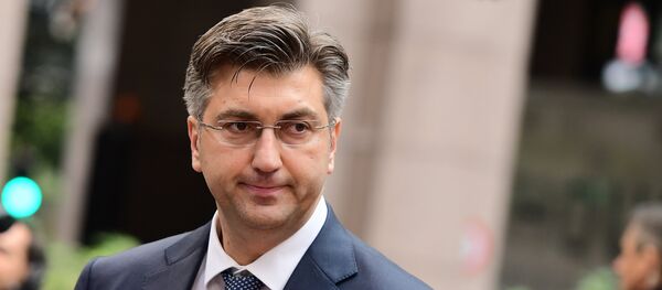 Croatia's Prime Minister Andrej Plenkovic Croatia's Prime Minister Andrej Plenkovic - Sputnik Brasil