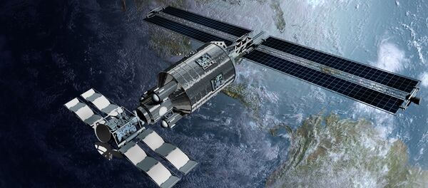Satélite na órbita terrestre (imagem referencial) - Sputnik Brasil