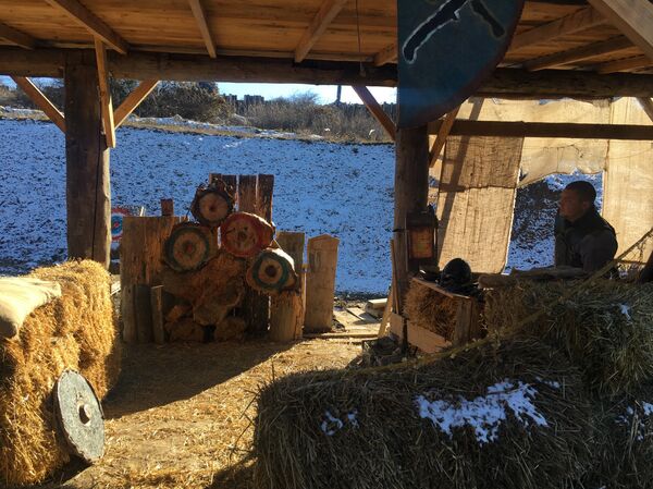 Um dos lugares de entretenimento no parque Viking que representa os passatempos da época - Sputnik Brasil