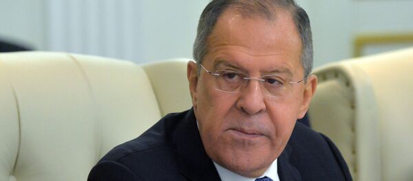 Ministro das Relações Exteriores da Federação da Rússia, Sergei Lavrov, durante cúpula da Organização do Acordo de Segurança Coletiva em Minsk, em 30 de novembro de 2017 - Sputnik Brasil