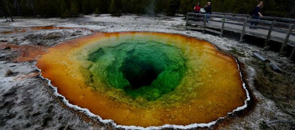 A Grande Fonte Prismática no Parque nacional de Yellowstone - Sputnik Brasil